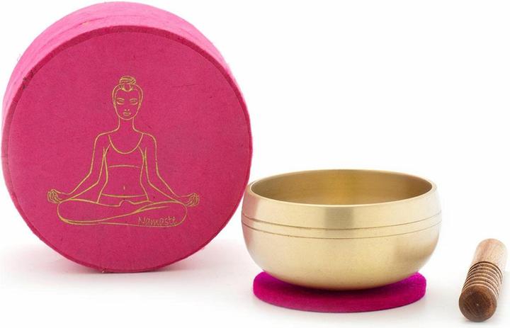 Klangschalen-Center Set de bols chantants en boîte rose YOGA (Bol chantant)