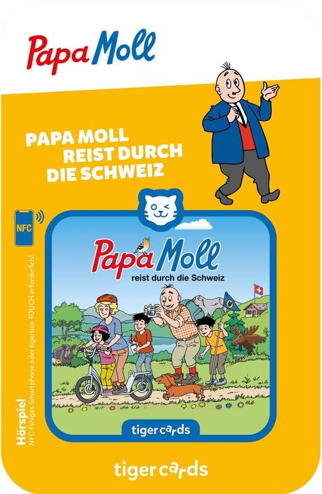 Actual product image Tigermedia tigercard - Papa Moll travels through Switzerland (Swiss German)