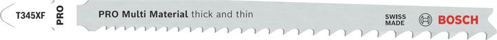 Nährwerte und Zutaten Bosch Professional Zubehör PRO Multi Material thick and thin T345XF Stichsägeblatt, 132 mm, 5-tlg.
