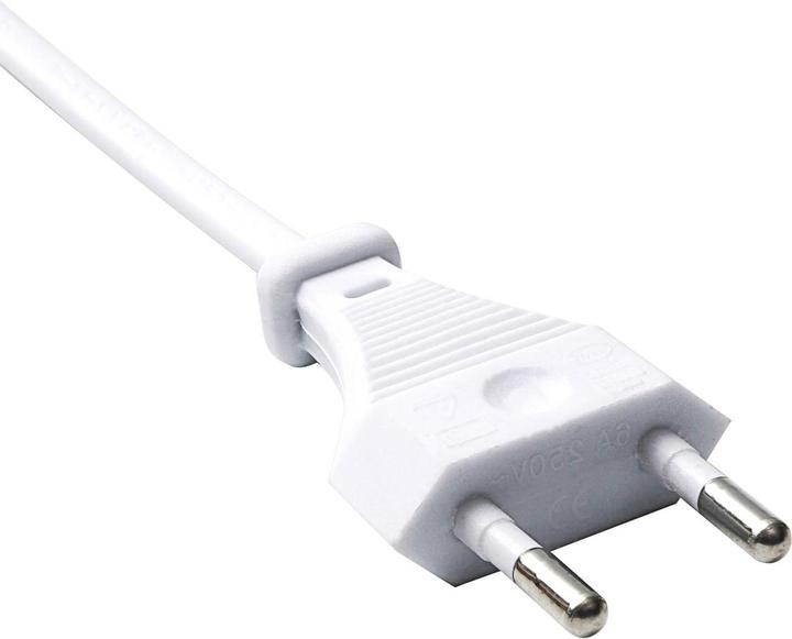 Produktbild Akyga Strom Adapterkabel (1x Euro-Stecker - 1x Kleingeräte-Buchse C7) 3.00 m Wei (3 m)