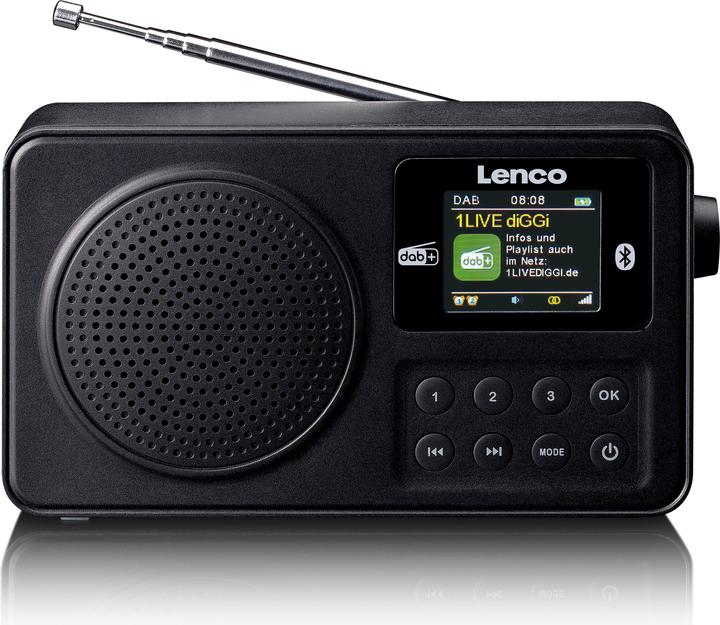 Actual product image Lenco PDR-033BK (FM, DAB+, Bluetooth)