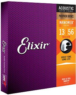 Actual product image Elixir 16102 Ph. Bronze Nano M 013/056 (Guitar, 0.00")