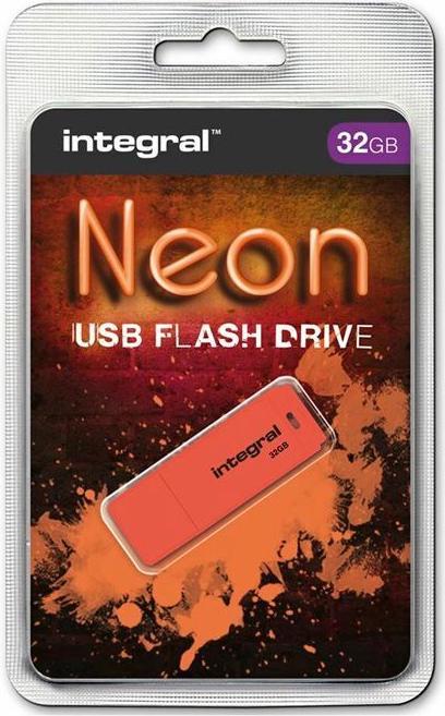 Produktbild Just Integral Neon - USB-Flash-Laufwerk - 32 GB - USB 2.0 (32 GB, USB-A)