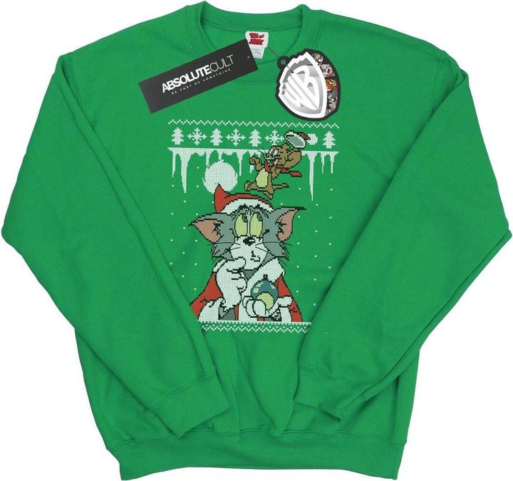 Tom & Jerry Christmas Fair Isle Sweatshirt (M)