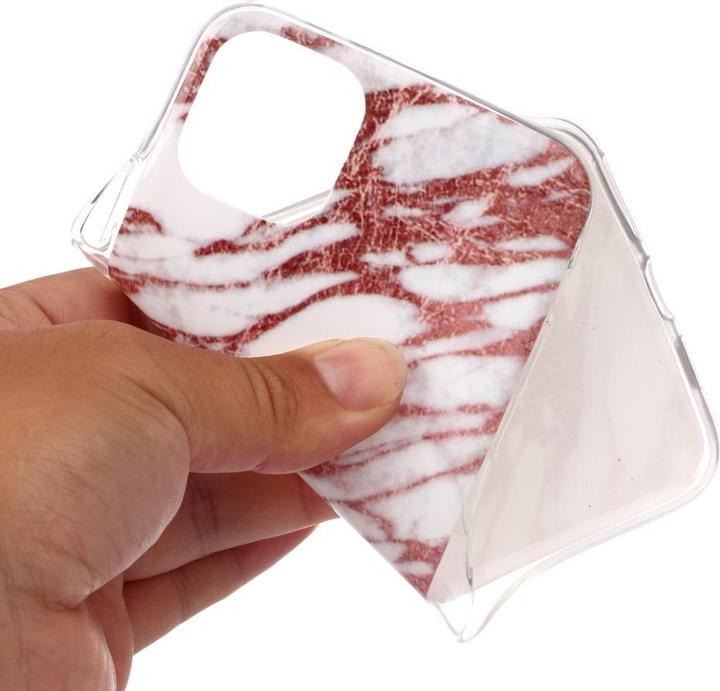Produktbild Cover-Discount iPhone 11 - Softes Silikon Gummi Case braun Marble (Apple iPhone 11 Pro Max)