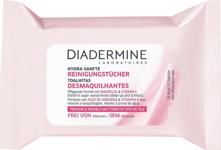 Diadermine Lingettes nettoyantes Hydra-Sanft (Chiffons de nettoyage)