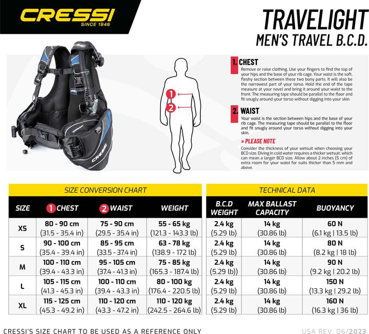 Actual product image Cressi Travelight