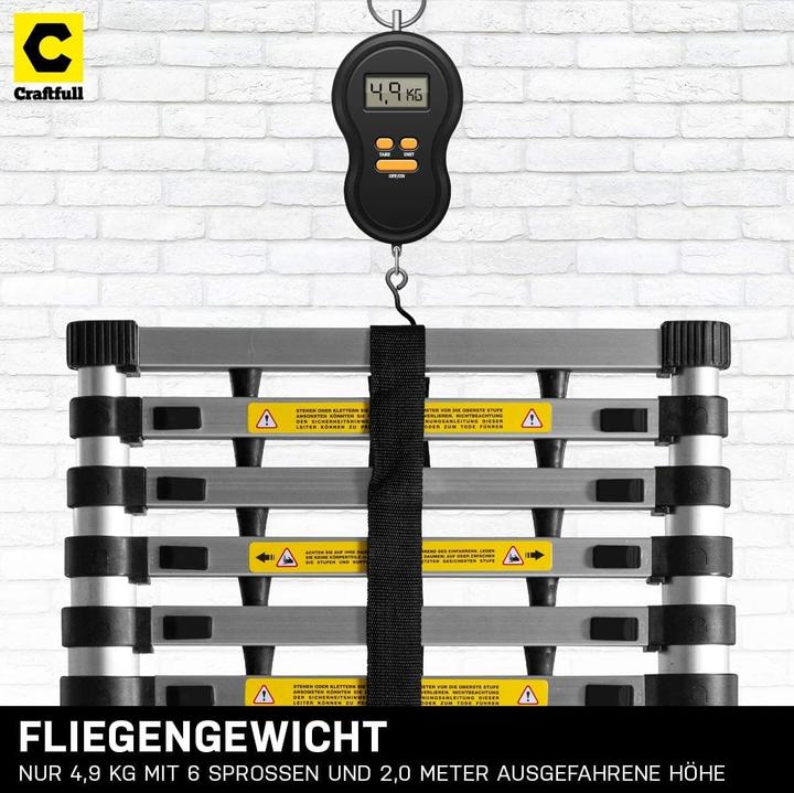 Produktbild Craftfull Ausziehleiter CF-101A (Teleskopleiter, 83 cm)