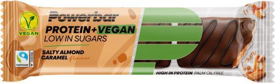 Image du produit Powerbar Protein Plus Low Sugar Vegan (Caramel, Amande salée, 12 pcs, 504 g)