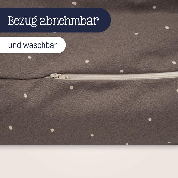 Image du produit Julius Zöllner Coussin d'allaitement avec bouton, Organic Wild Dots (75 cm)