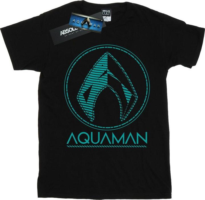 Aquaman Aqua Logo TShirt Jungen