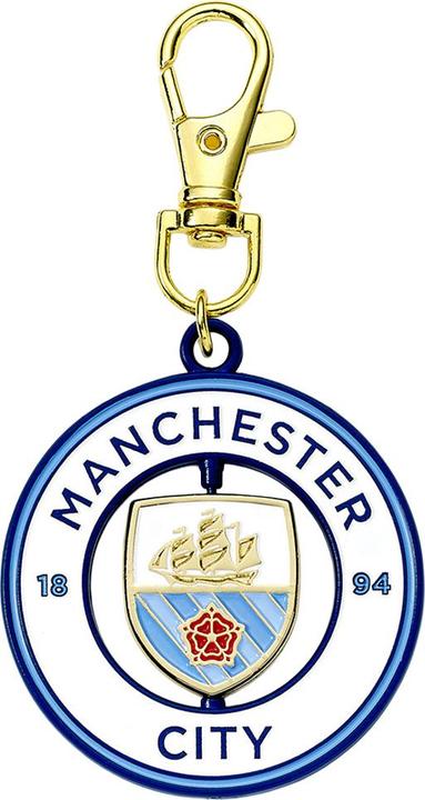 Actual product image Manchester City FC Spinner Bag Charm (100% synthetic material)