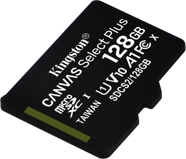 Image du produit Kingston Canvas Select Plus (128 Go, microSDXC, U1, UHS-I)