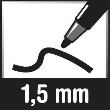 Actual product image Staedtler Lumocolor DUO 348 (Red, 0.60 mm, 10 x)