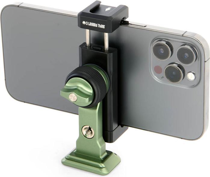 Produktbild 3 Legged Thing Phil Universal Adjustable Multi Functional Arca 3/8" & 1/4" Phone Clamp Green (Stativ Fernsteuerung)