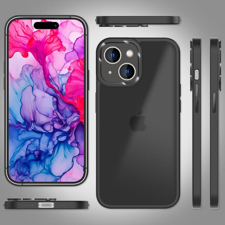 Immagine prodotto Nalia Manica ibrida opaca trasparente smerigliata (Apple iPhone 15 Plus)