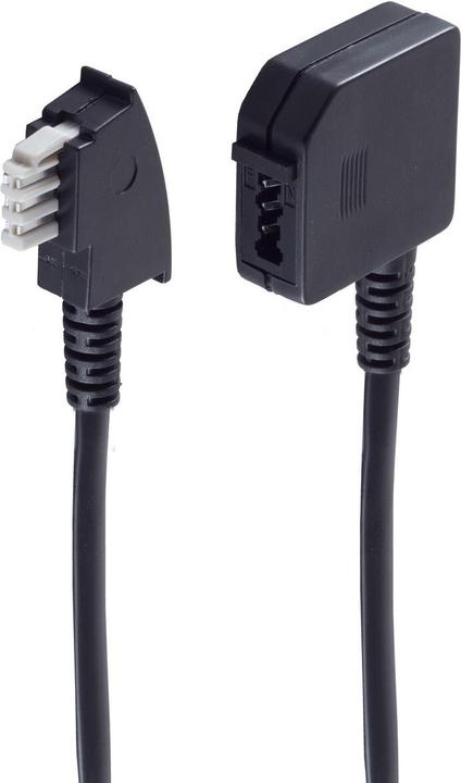Produktbild Shiverpeaks ®-BASIC-S--Telefonverlängerung, TAE N-Stecker auf TAE N-Kupplung, 6-adrig, 6,0m