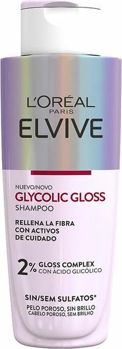 Actual product image L'Oréal Paris Elvive Glycolic Gloss Shampoo 200 ml (200 ml, Liquid shampoo)