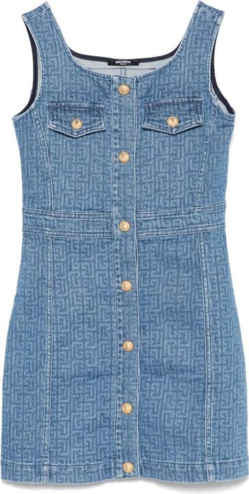 Balmain Dresses Blue