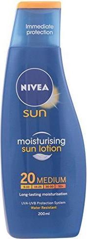 Immagine prodotto NIVEA Sun Moisturising Lotion SPF 20 200ml (Latte solare, SPF 20, 200 ml)