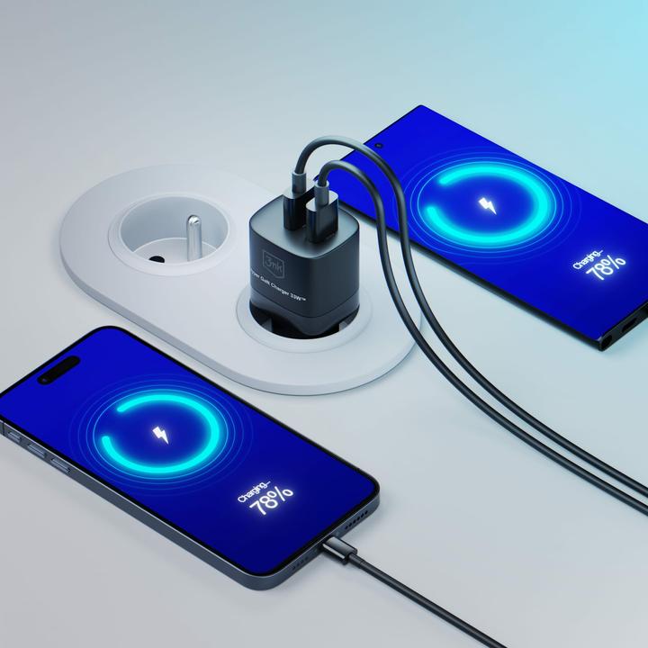 Actual product image 3MK Hyper GaN Charger 33W ład. sieć. Czarny/Black (33 W)
