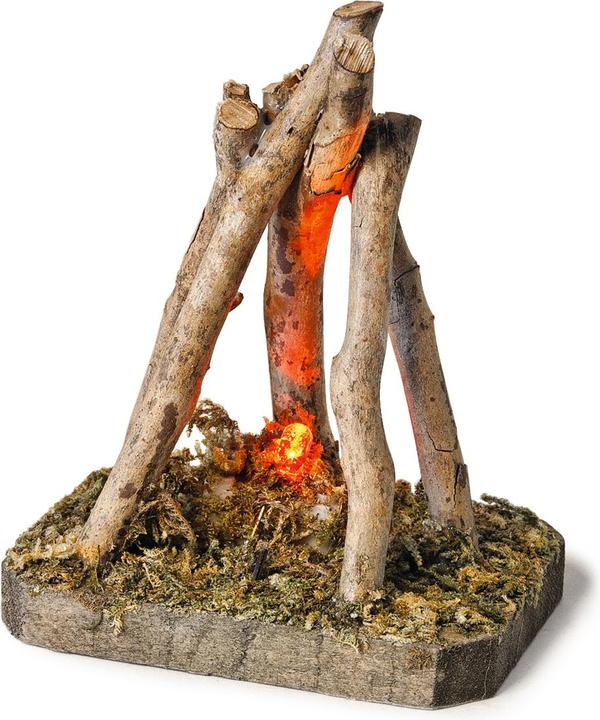 Image du produit VBS Feu de camp LED, bois, env. 8x6x10cm
