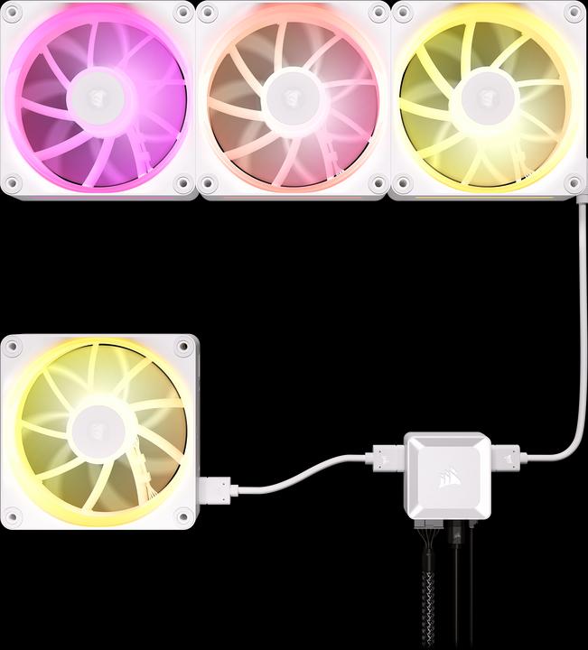 Image du produit Corsair iCUE LINK LX140 RGB (140 mm, 2 x)