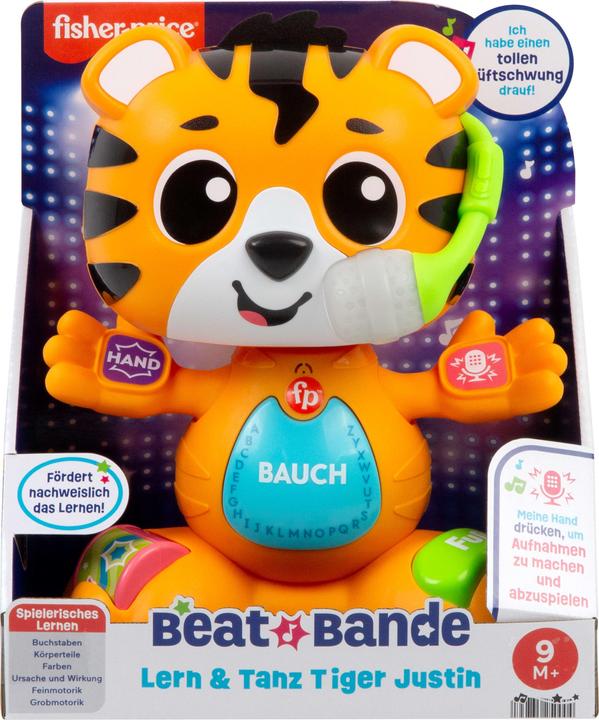 Actual product image Fisher-Price Beat Bande Learn & Dance Tiger Justin (D) (German)