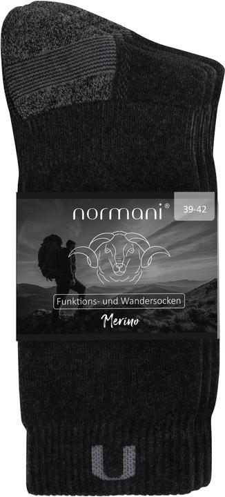 Actual product image Normani 2 pairs of merino hiking and functional socks - 9385 (pack of 2, 47 - 50)