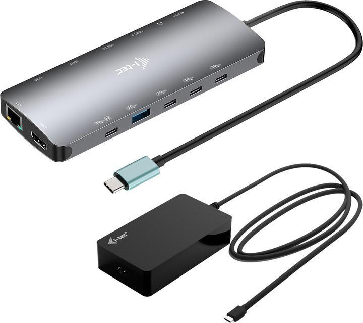 Actual product image i-tec USB-C Nano 3x LCD Dock (USB-C, 10 Ports)