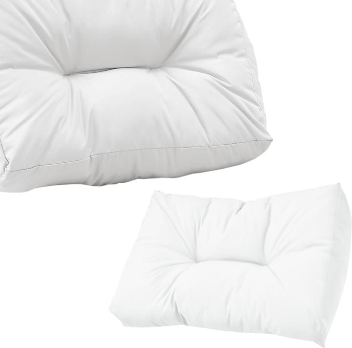 Produktbild En.Casa Rückenkissen für Palettenmöbel Comfy 40x60x12 cm Weiss (10 cm)