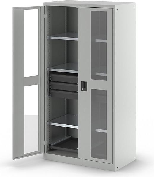 Produktbild Lista Sichtfensterschrank, HxBxT 1950 x 1000 x 580 mm (100 cm, 195 cm)