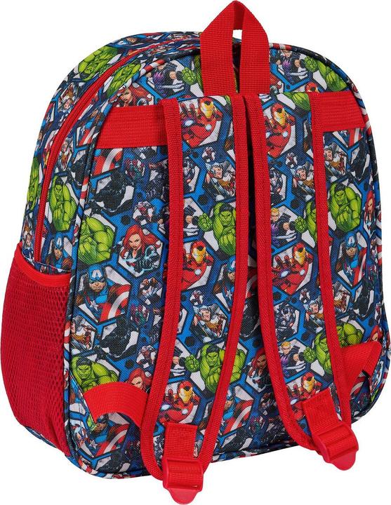 Actual product image School backpack The Avengers Black Red 27 x 33 x 10 cm