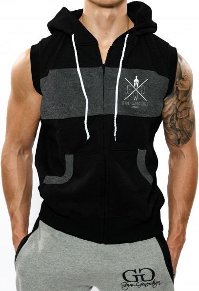 Gym Generation Sleeveless Hoodie BLACK