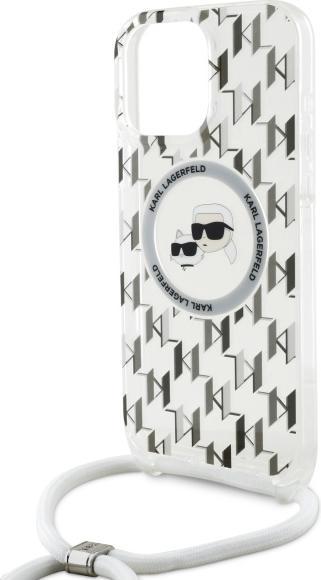 Produktbild Karl Lagerfeld KLHMP16XHCKCKLCT iPhone 16 Pro Max 6.9" transparent hardcase IML Crossbody Monogra (Apple iPhone 16 Pro Max)