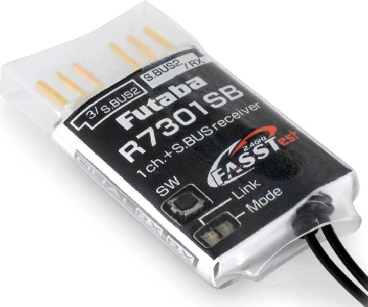 Actual product image Futaba R7301SB FASSTest 2.4GHz 1ch receiver