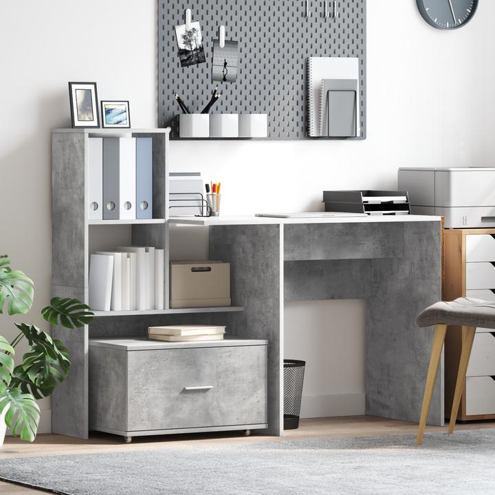 Immagine prodotto VidaXL Cassettiera cemento grigio cemento ante medie