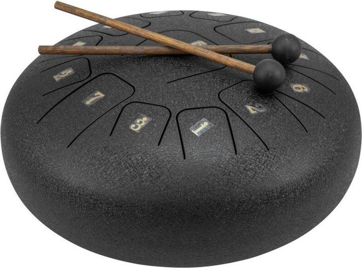 Dimavery TD-12 Steel Tongue Drum, noir