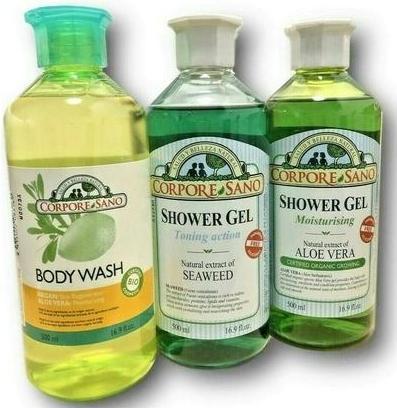Actual product image Corpore Sano Shower Gel Body Wash No Parabens Silicones Certified Bio Extract