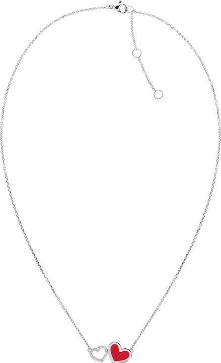 Tommy Hilfiger Enamel Hearts Necklace (Stainless steel, Enamel, 45 - 50 cm)