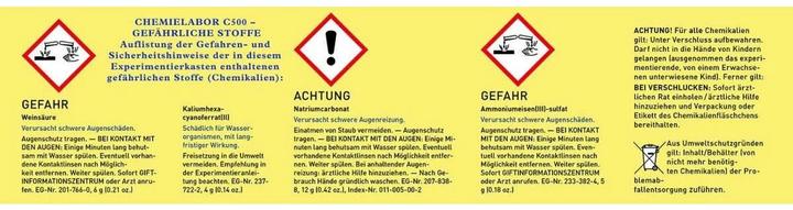 Produktbild Kosmos Chemielabor C500 Starter-Set