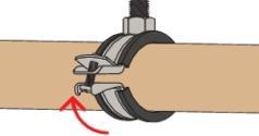 Actual product image Fischer FRS-L 175-183 M8/M10 Pipe clamp Univ. (183 mm)