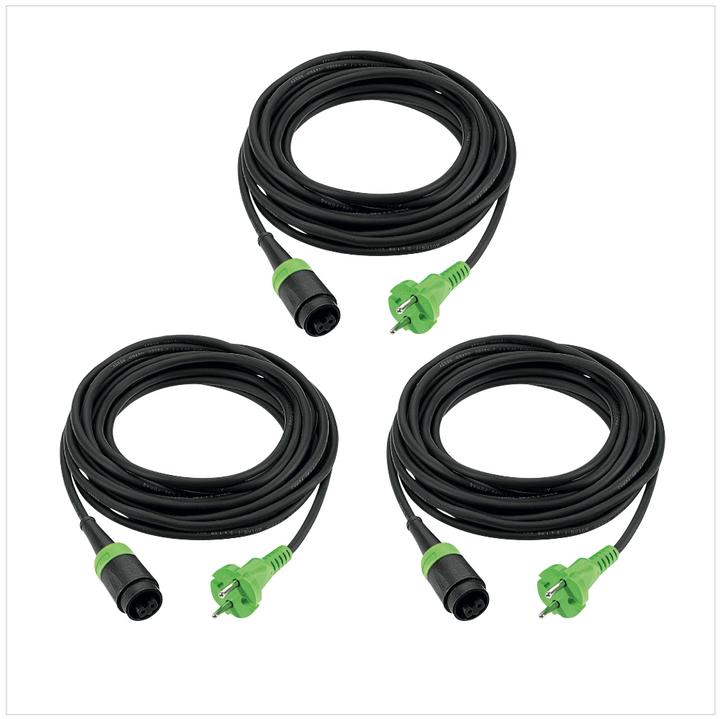 Image du produit Festool plug it Câbles secteur en caoutchouc H 05 RN-F 2x1 4m 240V - 3 pcs. (499851) (4 m)
