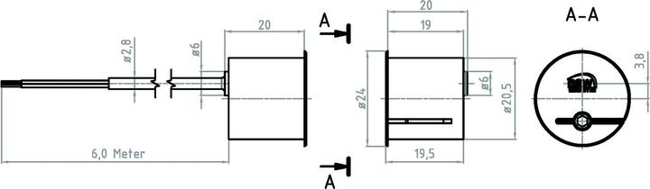 Actual product image BSW Contatti magnetici DMC-20 C con loop sabotaggio