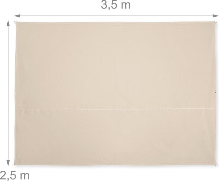 Produktbild Relaxdays Sonnensegel (350 x 250 x 0.5 cm)