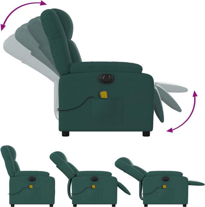 Immagine prodotto VidaXL Sedia da massaggio elettrica in tessuto