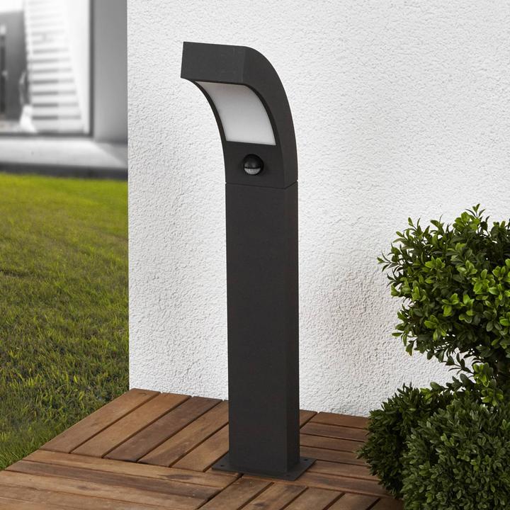 Image du produit Lucande Lennik Outdoor Garden Light w/sensor H60 Graphite (310 lm, IP54)