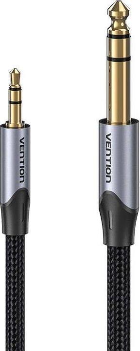 Image du produit Vention Câble audio 3.5mm TRS mâle vers 6.35mm mâle 1m BAUHF Gray (1 m)