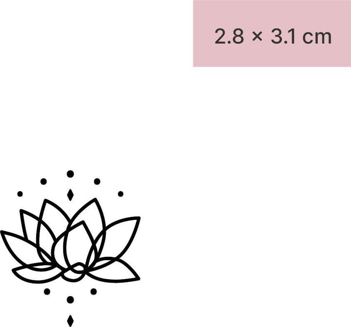 Image du produit minink Tatouage temporaire - Fleur de lotus