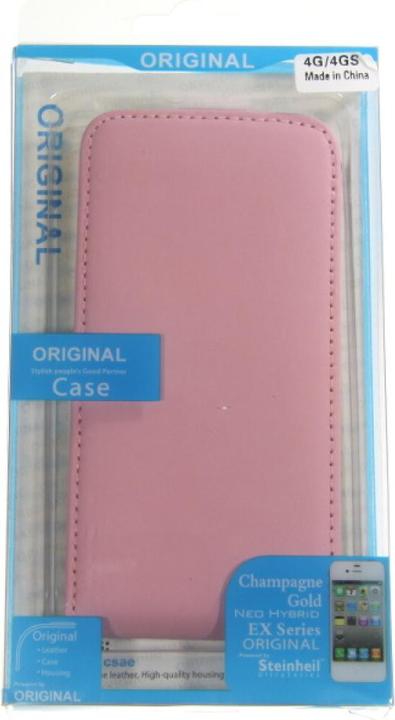 Immagine prodotto OEM Custodia Flip Slim in pelle in blister per iPhone 4/4s rosa (Apple iPhone 4, Apple iPhone 4s)